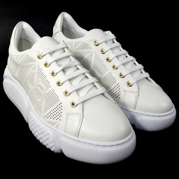 CASADEI 🇮🇹 WOMEN'S OFF WHITE LEATHER COMFORT FASHION SNEAKERS
